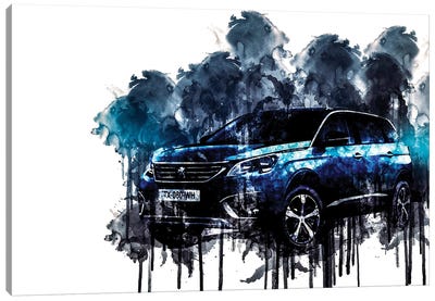 2017 Peugeot 5008 Vehicle CCLI Canvas Art Print