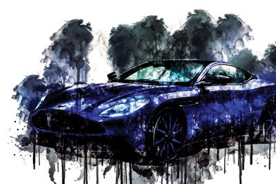 2017 Q Aston Martin DB1 Vehicle CCLXIV by Sissy Angelastro canvas print