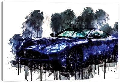 2017 Q Aston Martin DB1 Vehicle CCLXIV Canvas Art Print - Aston Martin