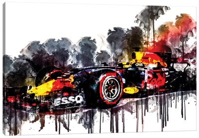 2017 Red Bull RB13 Formula Car Vehicle CCLXXII Canvas Art Print - Sissy Angelastro