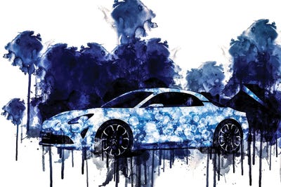 2017 Renault Alpine Vision Vehicle CCLXXV by Sissy Angelastro framed canvas print