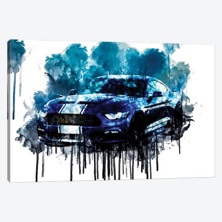 2017 Shelby Super Snake Vehicle CCLXXXIII Canvas Print #SSY781} by Sissy Angelastro Canvas Artwork