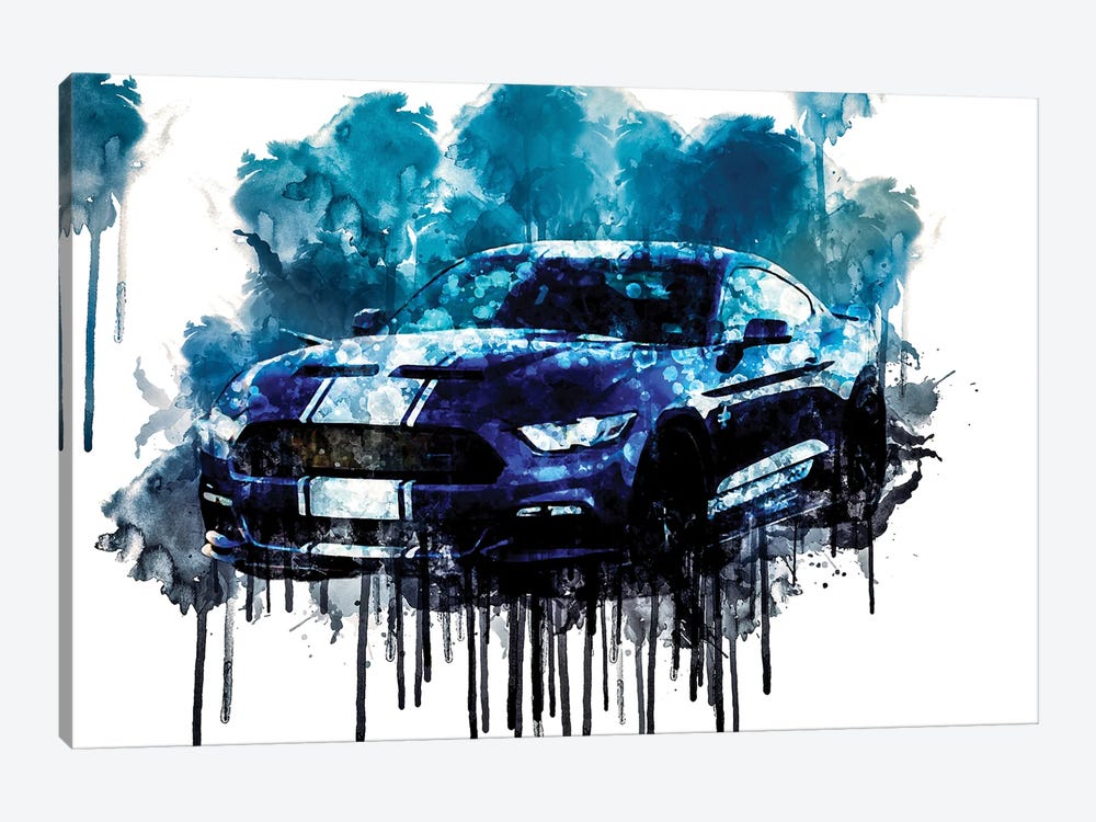 2017 Shelby Super Snake Vehicle CCLXXXIII by Sissy Angelastro 1-piece Canvas Artwork