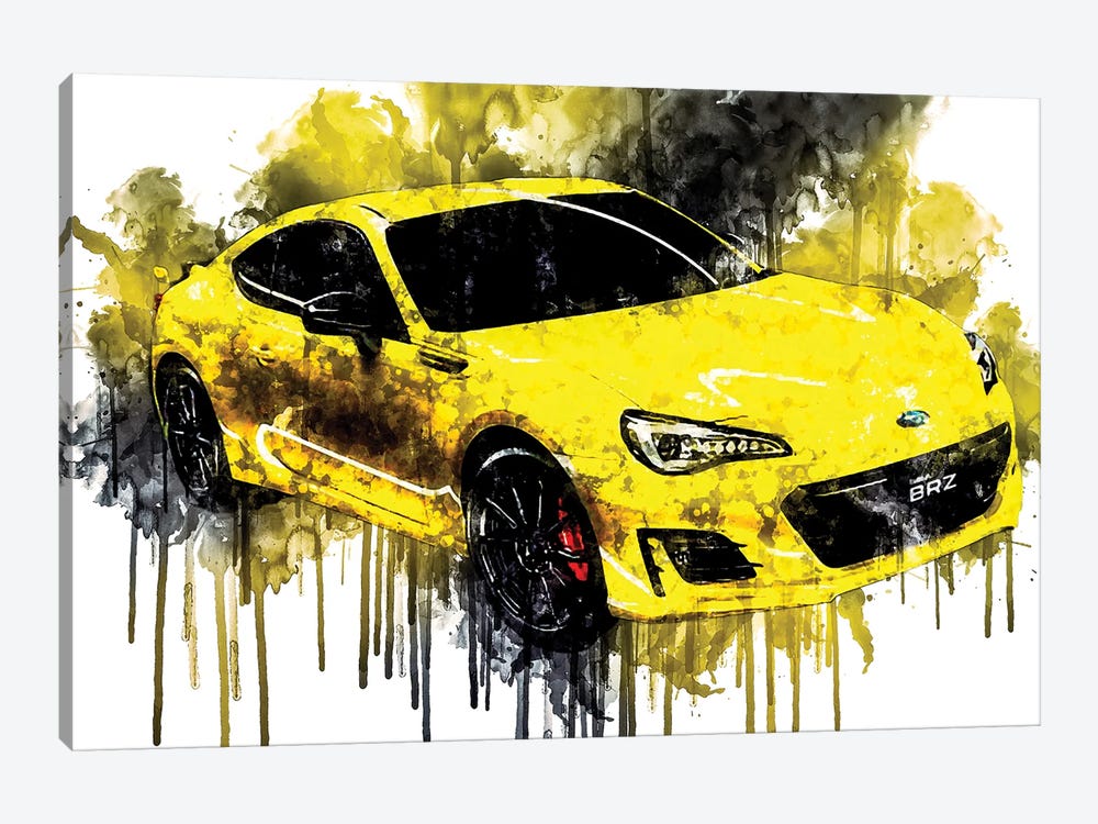2017 Subaru BRZ Vehicle CCLXXXVIII by Sissy Angelastro 1-piece Canvas Art Print