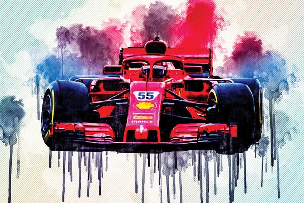 Ferrari: Carlos Sainz Ferrari Sf21 2021 F1 Cars Formula 1 Scuderia Ferrari New Sf21 F1 by Sissy Angelastro