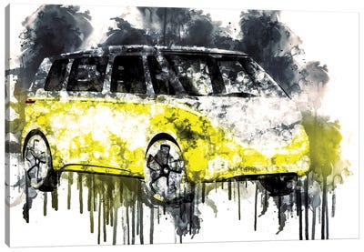 2017 Volkswagen ID Buzz Concept Vehicle CCCXIV Canvas Art Print - Volkswagen