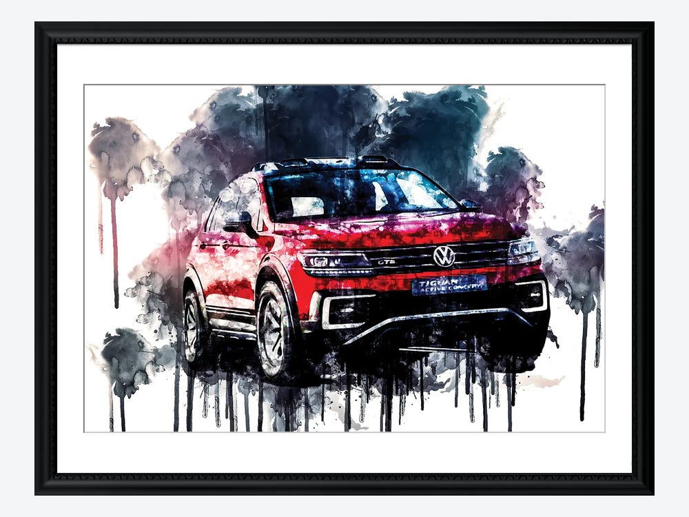 2017 Volkswagen Tiguan GTE Active - Canvas Wall Art