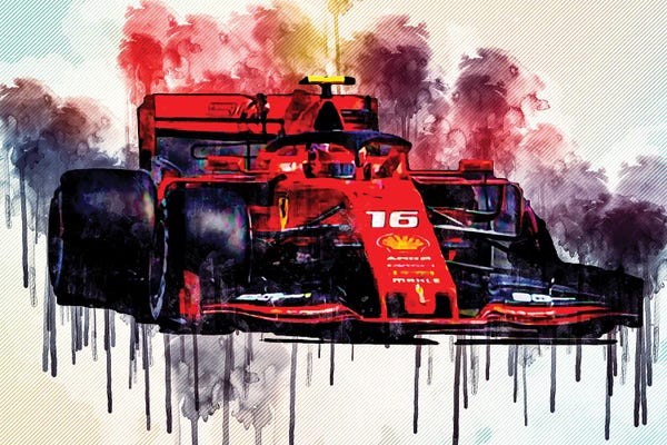 Ferrari: Charles Leclerc Ferrari Sf90 German Gp 2019 F1 Cars Raceway Formula 1 Scuderia Ferrari by Sissy Angelastro