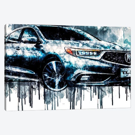 2018 Acura TLX Vehicle CCCXXXIII Canvas Print #SSY831} by Sissy Angelastro Canvas Artwork