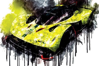 2018 Aston Martin Valkyrie AMR Pro Vehicle CCCLVI by Sissy Angelastro canvas print