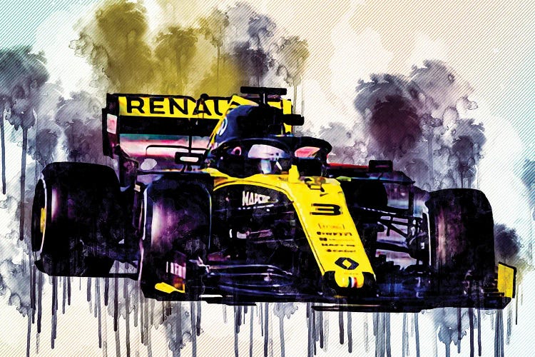 Daniel Ricciardo Renault Rs19 Raceway 2019 F1 Cars Formula 1