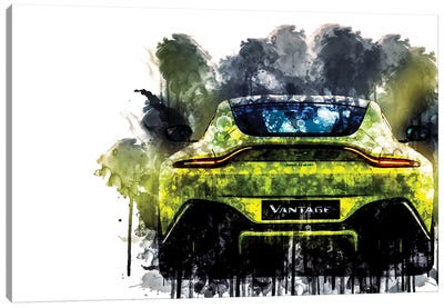 2018 Aston Martin Vantage Vehicle CCCLXIV Canvas Art Print - Aston Martin