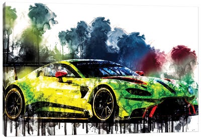 2018 Aston Martin Vantage GTE Vehicle CCCLXVIII Canvas Art Print - Aston Martin