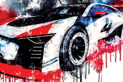 2018 Driver Profile Audi E Tron Vision Gran Turismo Vehicle CCCLXXIII by Sissy Angelastro canvas print