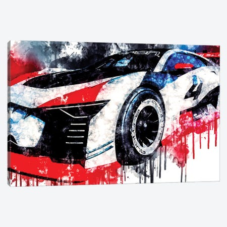 2018 Audi E Tron Vision Gran Turismo Vehicle CCCLXXIII Canvas Print #SSY871} by Sissy Angelastro Canvas Artwork
