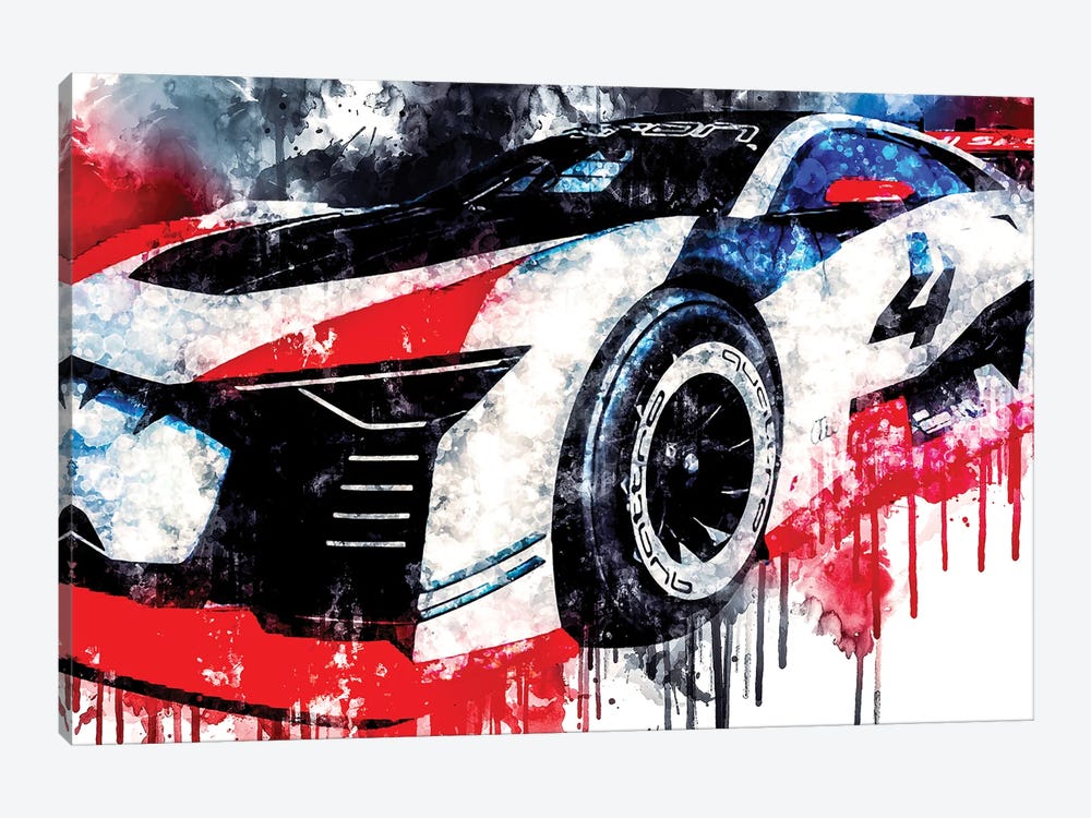 2018 Audi E Tron Vision Gran Turismo Vehicle CCCLXXIII by Sissy Angelastro 1-piece Canvas Art Print