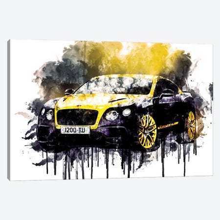 2018 Bentley Continental GT Vehicle CCCLXXVIII Canvas Print #SSY876} by Sissy Angelastro Canvas Art Print