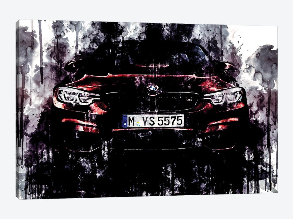 2018 BMW Series M4 Convertible Vehicle CCCLXXXVI by Sissy Angelastro 1-piece Art Print