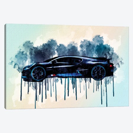 2019 Bugatti Divo Luxury Hypercar Canvas Print #SSY8} by Sissy Angelastro Canvas Print