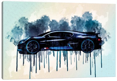 2019 Bugatti Divo Luxury Hypercar Canvas Art Print