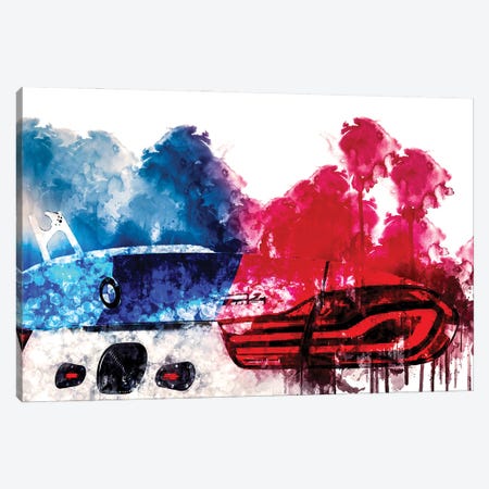 2018 BMW M4 GT4 Vehicle CDXVIII Canvas Print #SSY916} by Sissy Angelastro Canvas Artwork