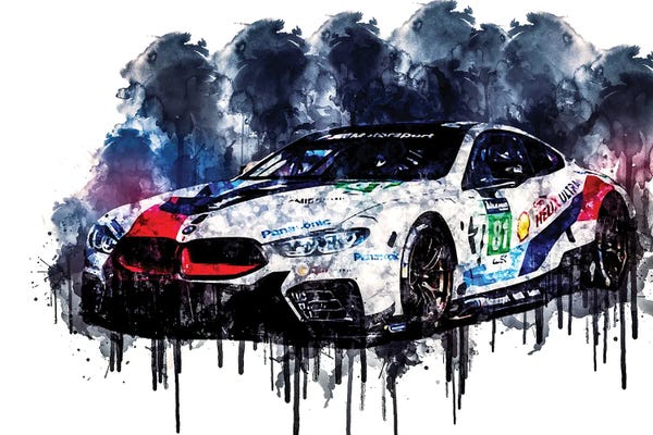 BMW: 2018 BMW M8 GTE Vehicle CDXXVIII by Sissy Angelastro