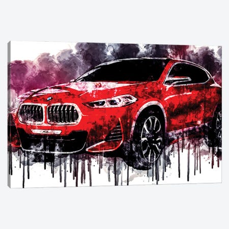 2018 BMW X2 Concept Vehicle CDXXXI Canvas Print #SSY929} by Sissy Angelastro Canvas Artwork