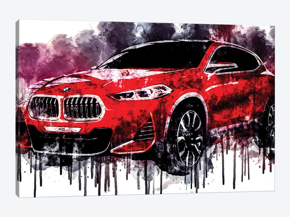 2018 BMW X2 Concept Vehicle CDXXXI by Sissy Angelastro 1-piece Canvas Print