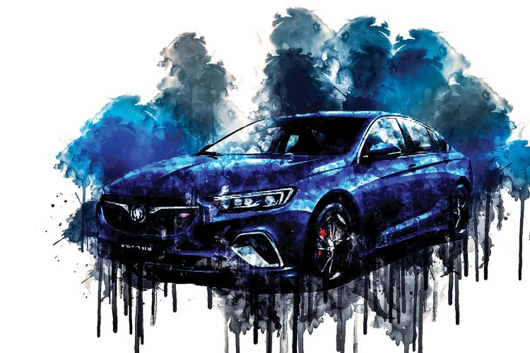 2018 Buick Regal GS Vehicle CDL by Sissy Angelastro wall art