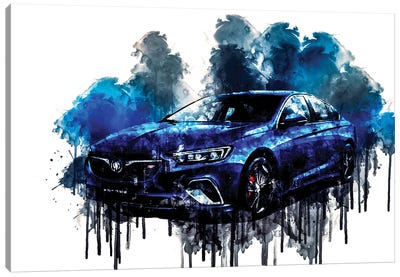 2018 Buick Regal GS Vehicle CDL Canvas Art Print