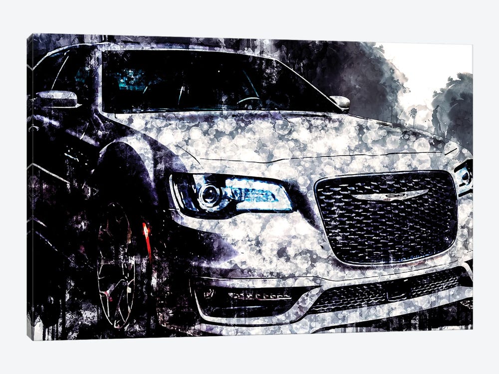 2018 Chrysler 300S Vehicle CDLV by Sissy Angelastro 1-piece Canvas Wall Art