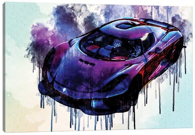Gta 5 Koenigsegg Regera Grand Theft Auto V Supercar Gta 5 Mods Hypercar Canvas Art Print - Sissy Angelastro