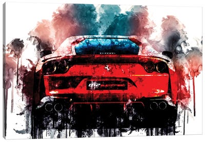 2018 Ferrari 812 Superfast Vehicle CDLXXIX Canvas Art Print - Ferrari