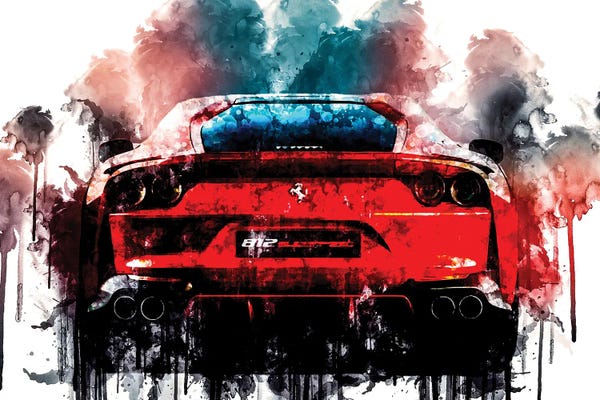 Ferrari: 2018 Ferrari 812 Superfast Vehicle CDLXXIX by Sissy Angelastro