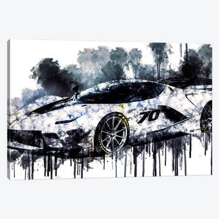 2018 Ferrari FXX K Evo Vehicle CDLXXXII Canvas Print #SSY980} by Sissy Angelastro Canvas Artwork