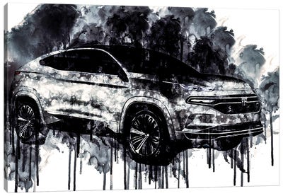 2018 Fiat Fastback SUV Vehicle CDXCVII Canvas Art Print
