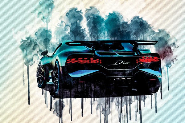 2019 Bugatti Divo Rear View New Hypercar