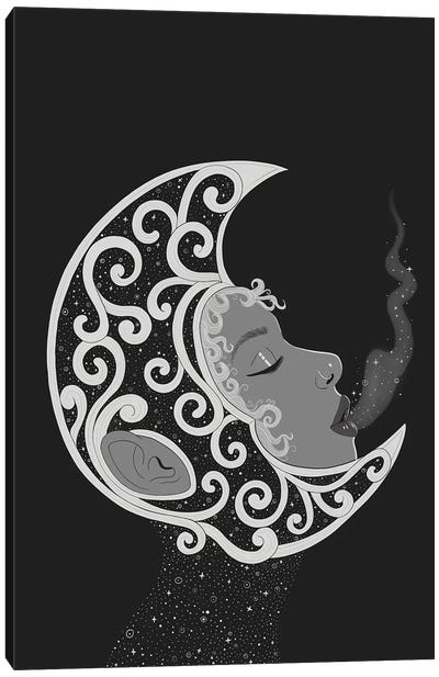 Selene II Canvas Art Print - Crescent Moon Art