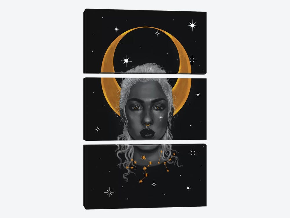 Lady Of The Moon I by Stephanie Sanchez 3-piece Canvas Art Print
