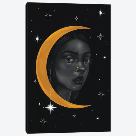 Lady Of The Moon ll Canvas Print #SSZ29} by Stephanie Sanchez Canvas Artwork