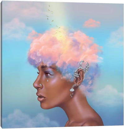 Beautiful Dreamer Canvas Art Print - Head in the Clouds