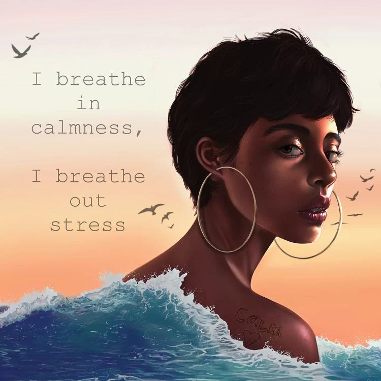Calm Affirmation by Stephanie Sanchez wall art