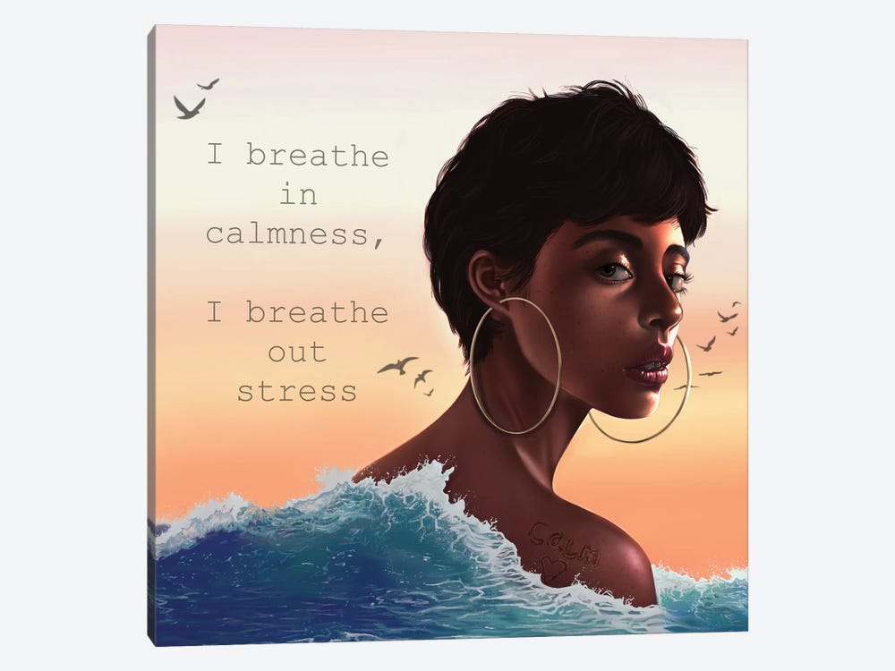Calm Affirmation by Stephanie Sanchez 1-piece Art Print