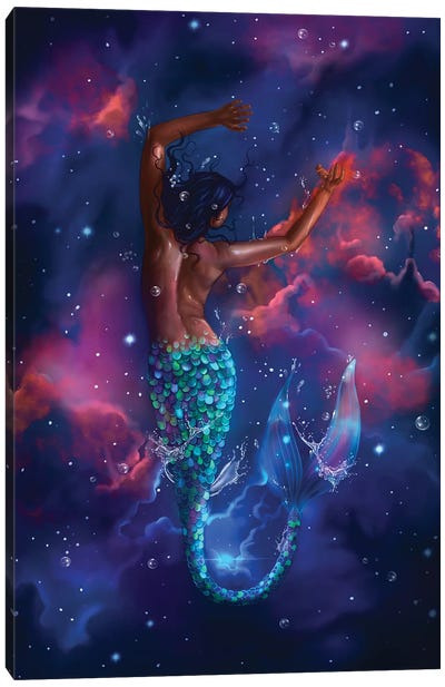 Dream Big Little Mermaid Canvas Art Print - Stephanie Sanchez