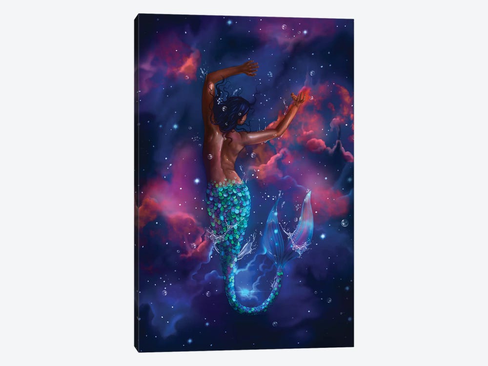 Dream Big Little Mermaid by Stephanie Sanchez 1-piece Canvas Print