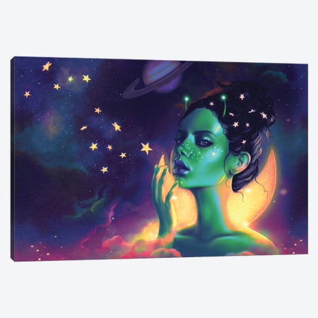 Galactic Canvas Print #SSZ40} by Stephanie Sanchez Canvas Wall Art