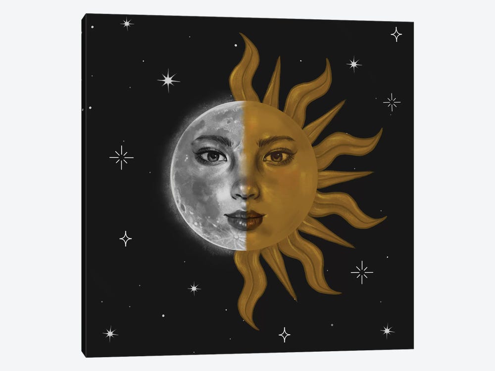 Part Sun And Moon by Stephanie Sanchez 1-piece Art Print