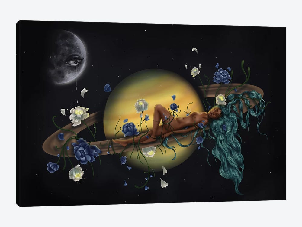 La Luna Sabes Todo Mi Secretos by Stephanie Sanchez 1-piece Canvas Art