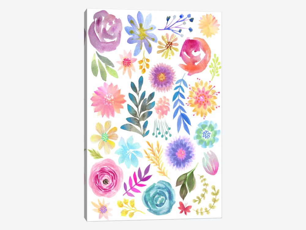 Floral Sampler by Stephanie Corfee 1-piece Canvas Print