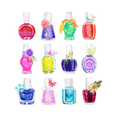 Mani Pedi Party by Stephanie Corfee art print